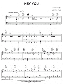 page one of Hey You (Piano, Vocal & Guitar Chords (Right-Hand Melody))