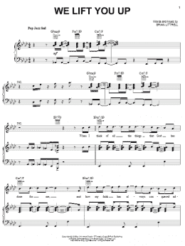 page one of We Lift You Up (Piano, Vocal & Guitar Chords (Right-Hand Melody))