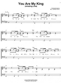 page one of You Are My King (Amazing Love) (Piano, Vocal & Guitar Chords (Right-Hand Melody))