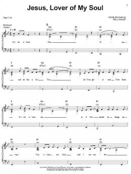 page one of Jesus, Lover Of My Soul (Piano, Vocal & Guitar Chords (Right-Hand Melody))