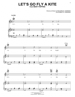 page one of Let's Go Fly A Kite (from Mary Poppins) (Piano, Vocal & Guitar Chords (Right-Hand Melody))