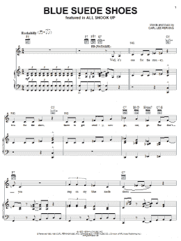 page one of Blue Suede Shoes (Piano, Vocal & Guitar Chords (Right-Hand Melody))