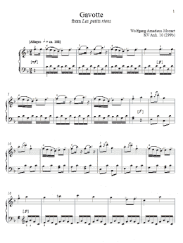 page one of Gavotte (Piano Solo)