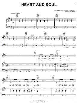 page one of Heart And Soul (Piano, Vocal & Guitar Chords (Right-Hand Melody))