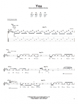 page one of You (Guitar Tab)