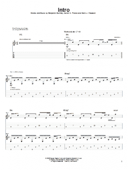 page one of Intro (Guitar Tab)