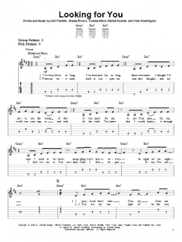 page one of Looking For You (Easy Guitar Tab)