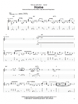 page one of Home (Guitar Tab)