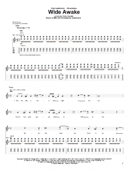 page one of Wide Awake (Guitar Tab)