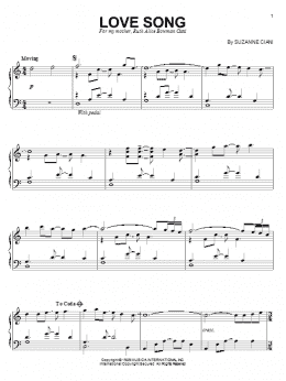 page one of Love Song (Piano Solo)