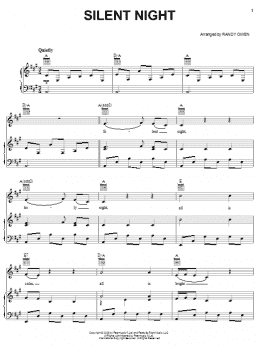 page one of Silent Night (Piano, Vocal & Guitar Chords (Right-Hand Melody))