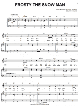 page one of Frosty The Snow Man (Piano & Vocal)