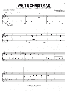 page one of White Christmas (Piano Solo)