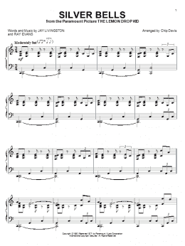 page one of Silver Bells (Piano Solo)