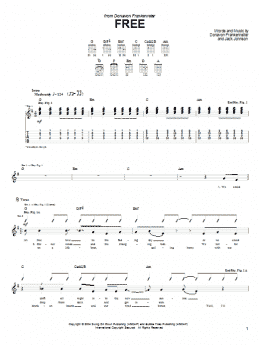 page one of Free (Guitar Tab)