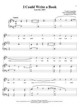 page one of I Could Write A Book (Piano & Vocal)