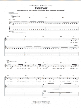 page one of Forever (Guitar Tab)