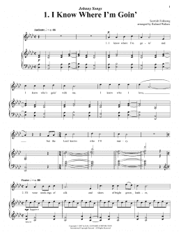 page one of I Know Where I'm Goin' (Piano & Vocal)