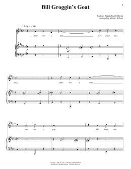 page one of Bill Grogan's Goat (Piano & Vocal)