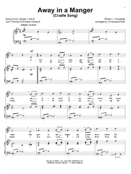 page one of Away In A Manger (Piano & Vocal)