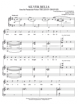 page one of Silver Bells (Piano & Vocal)