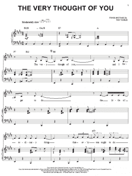 page one of The Very Thought Of You (Piano & Vocal)