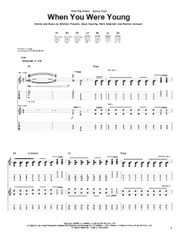 page one of When You Were Young (Guitar Tab)