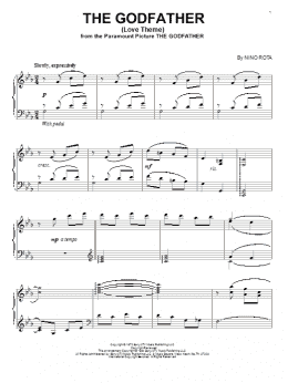 page one of The Godfather (Love Theme) (Piano Solo)