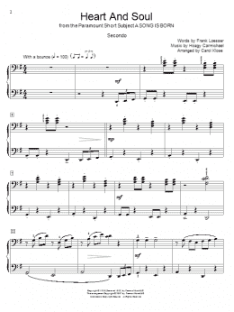 page one of Heart And Soul (Piano Duet)