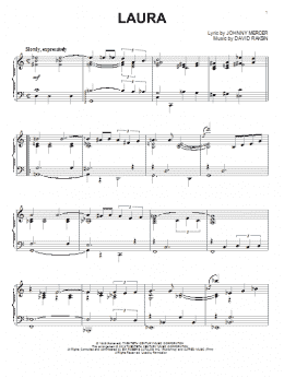 page one of Laura (Piano Solo)