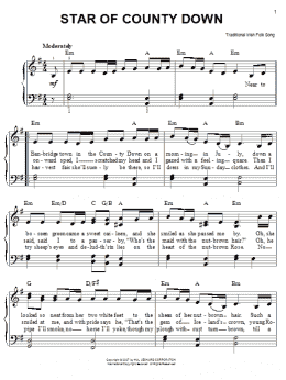 page one of Star Of County Down (Easy Piano)