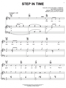 page one of Step In Time (Piano, Vocal & Guitar Chords (Right-Hand Melody))