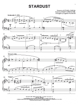 page one of Stardust (Piano Solo)