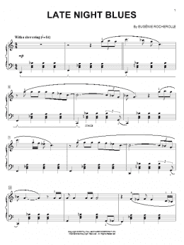 page one of Late Night Blues (Piano Solo)