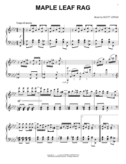 page one of Maple Leaf Rag (Piano Solo)