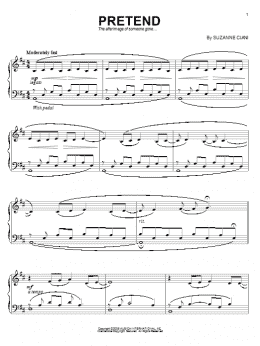 page one of Pretend (Piano Solo)