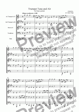 page one of Trumpet Tune and Air