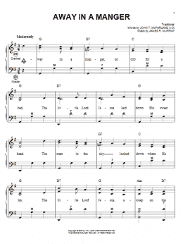 page one of Away In A Manger (Accordion)