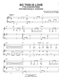 page one of So This Is Love (from Cinderella) (Piano & Vocal)