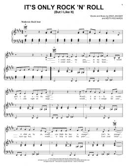 page one of It's Only Rock 'N' Roll (But I Like It) (Piano, Vocal & Guitar Chords (Right-Hand Melody))