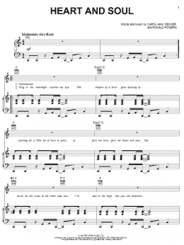 page one of Heart And Soul (Piano, Vocal & Guitar Chords (Right-Hand Melody))