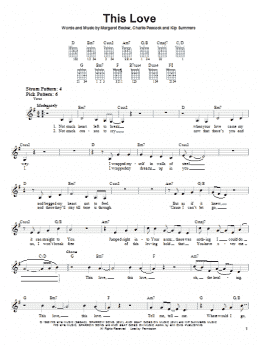 page one of This Love (Easy Guitar)