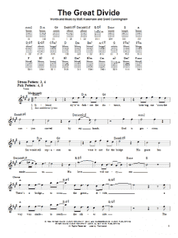 page one of The Great Divide (Easy Guitar)