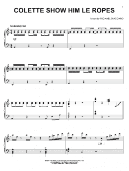 page one of Colette Shows Him Le Ropes (Piano Solo)