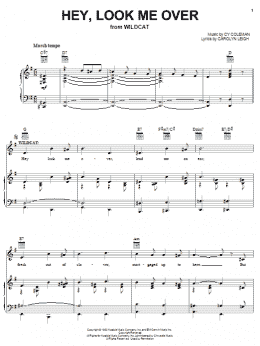 page one of Hey, Look Me Over (Piano, Vocal & Guitar Chords (Right-Hand Melody))