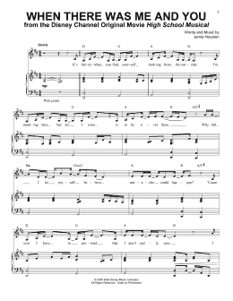 page one of When There Was Me And You (Piano & Vocal)