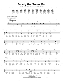 page one of Frosty The Snow Man (Easy Guitar)