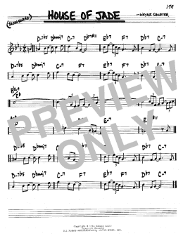 page one of House Of Jade (Real Book – Melody & Chords – C Instruments)
