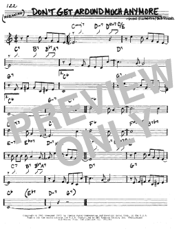 page one of Don't Get Around Much Anymore (Real Book – Melody & Chords – C Instruments)