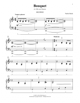 page one of Bouquet (Piano Duet)